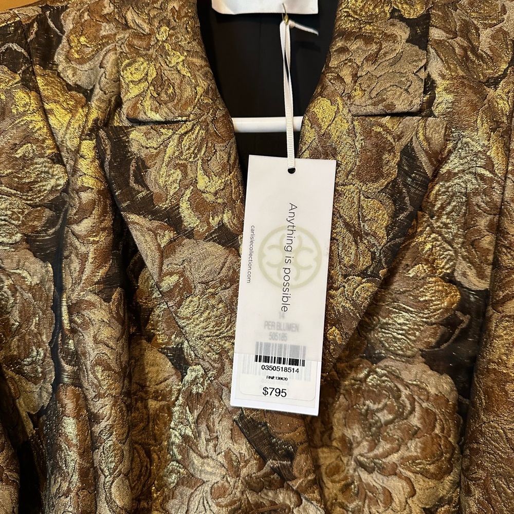 Floral Brocade Blazer - Per Se
